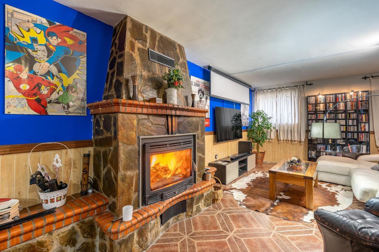 IlloraCasa De Amigos La Latina Con Piscina, Chimenea Y Barbacoa别墅 外观 照片