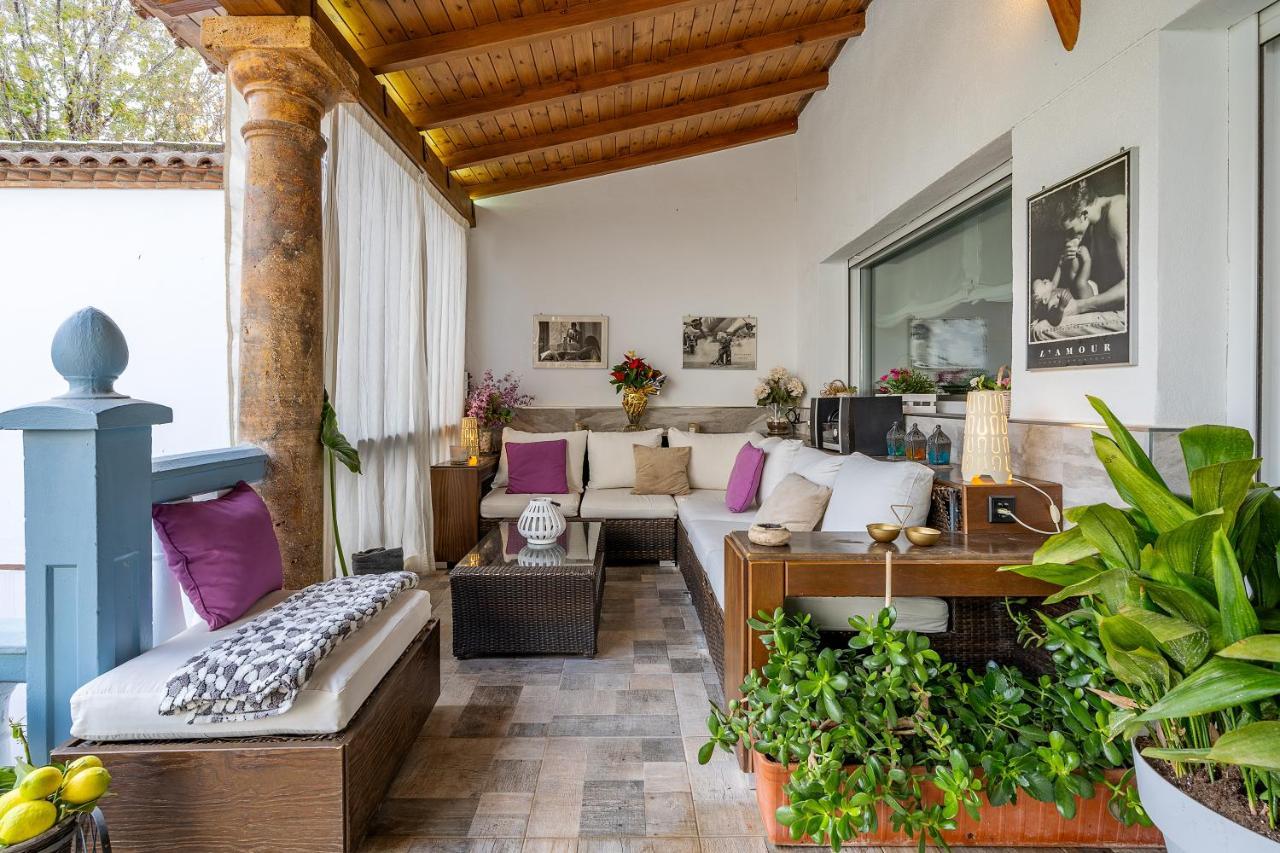 IlloraCasa De Amigos La Latina Con Piscina, Chimenea Y Barbacoa别墅 外观 照片