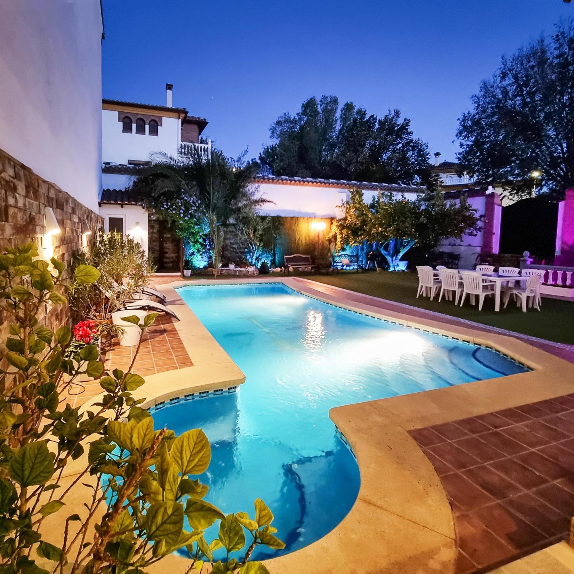 IlloraCasa De Amigos La Latina Con Piscina, Chimenea Y Barbacoa别墅 外观 照片