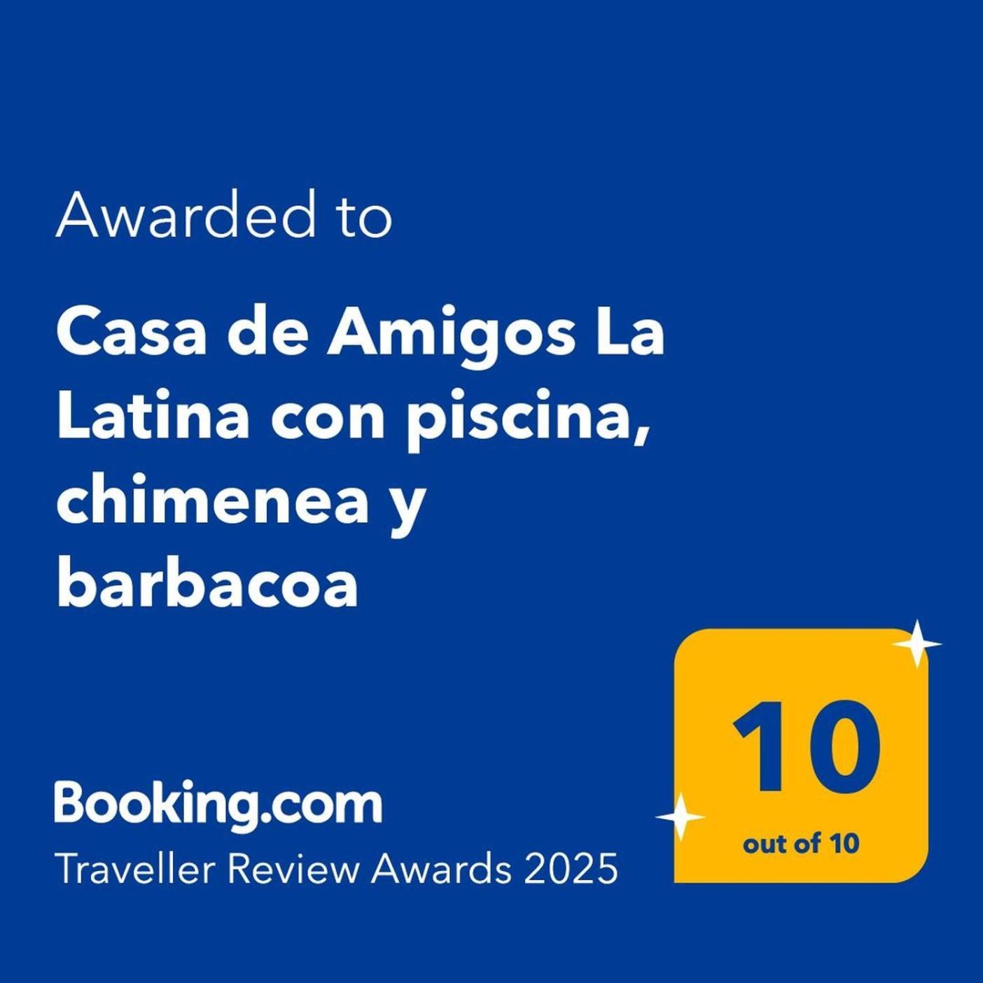 IlloraCasa De Amigos La Latina Con Piscina, Chimenea Y Barbacoa别墅 外观 照片